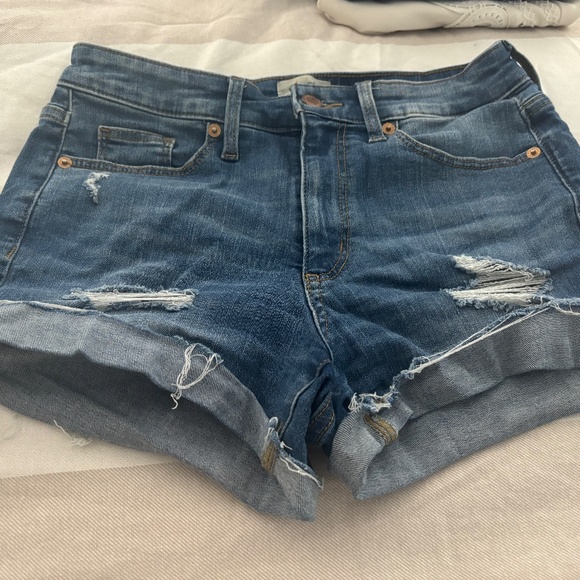 Demin Ripped Shorts - Picture 2 of 2